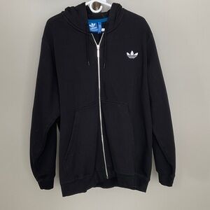Adidas Black Full-Zip Hoodie